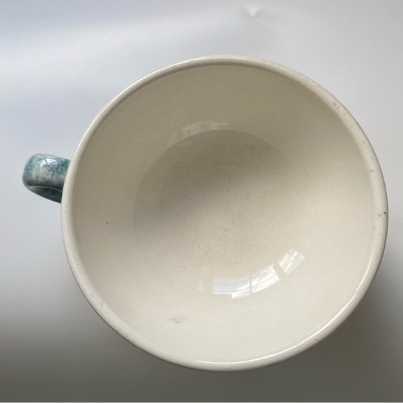 Artisan Ceramic Bowl Whimsical Fish Bird Lilly Pad Sea Ocean Decorative Art - Picture 9 of 11